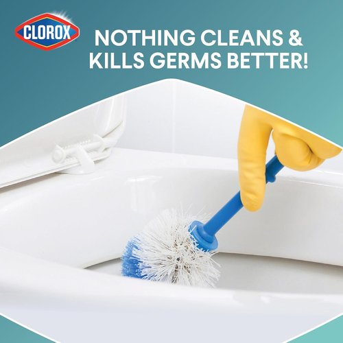 Clorox Toilet Bowl Cleaner - Clinging Bleach Gel with Cool Wave Scent | 24 Ounces