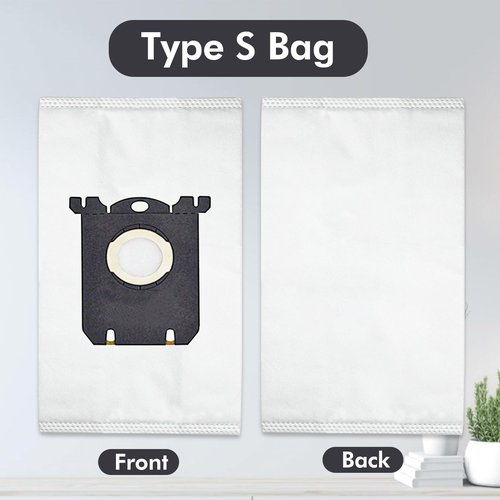 Replacement S Bag Compatible with Electrolux S-Bag Classic Vacuum EL200F EL8500 EL202G EL6985 EL6988 EL6989 EL4100