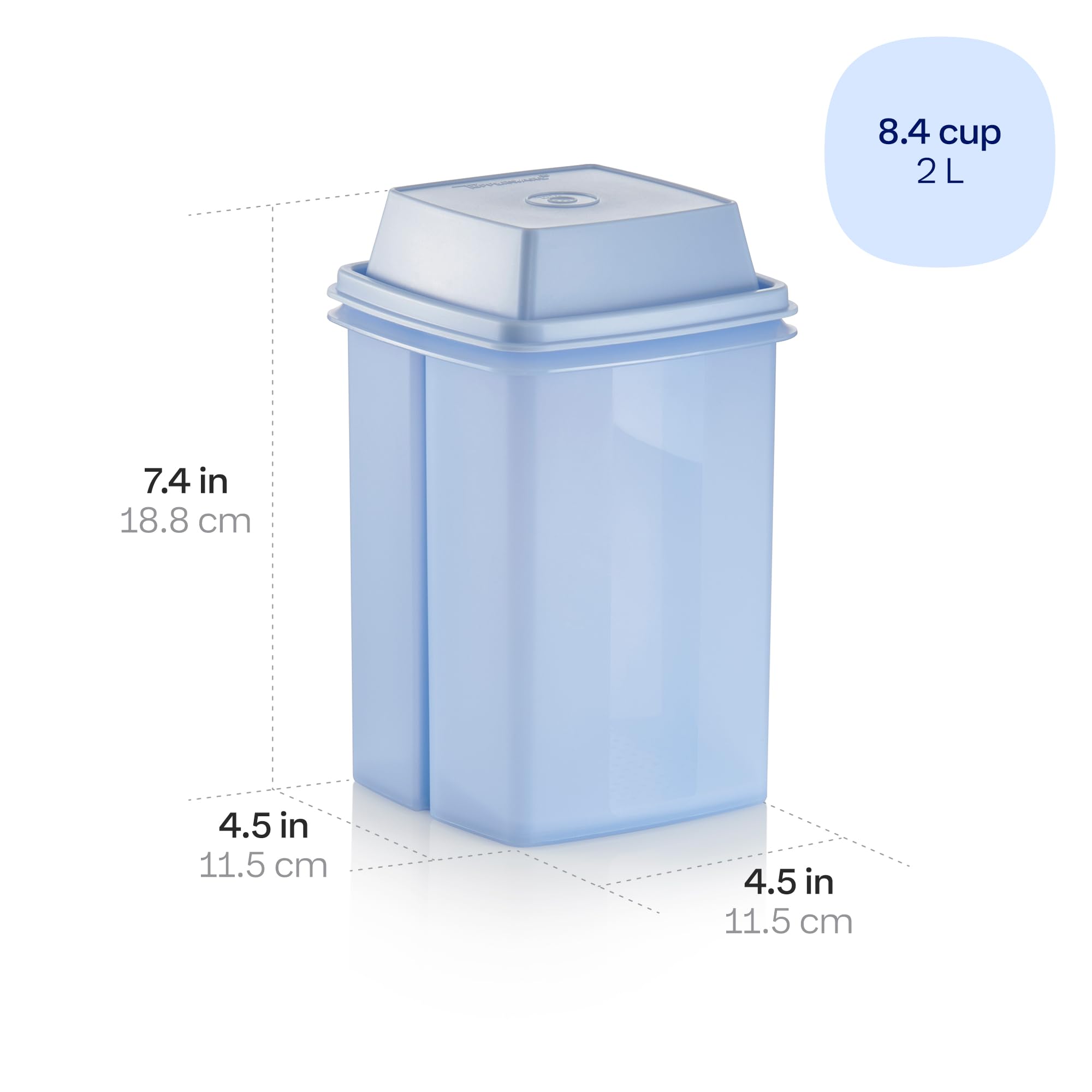 Tupperware Pick-a-deli Food Storage Container, Dishwasher Safe and BPA Free (8 1/3 Cups, 2 Liter)
