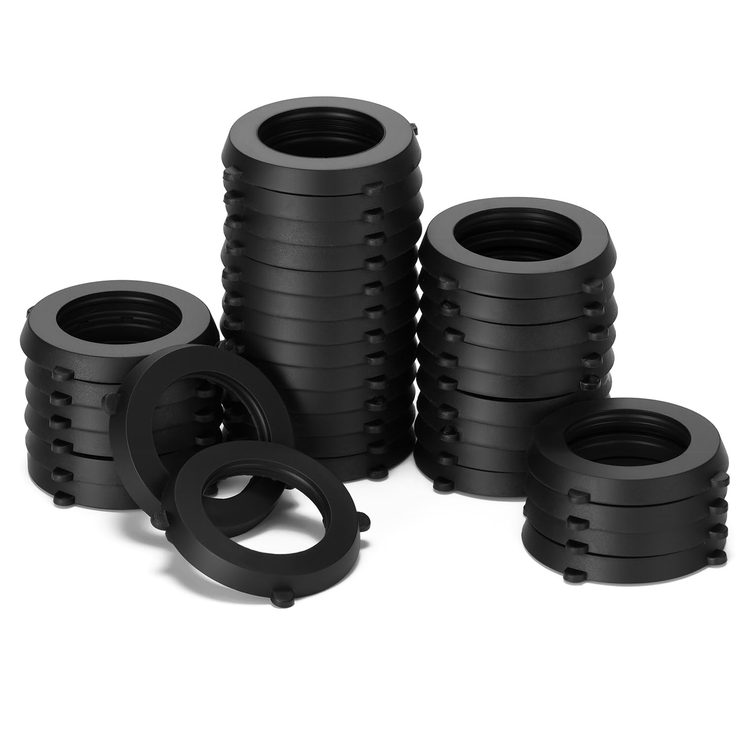 SmoTecQ Garden Hose Washers - 30 Pack Heavy Duty Rubber Seals for 3/4" Hose Fittings, Leak-Proof Design