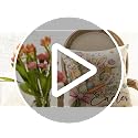 Happy Easter Bunny Flowers Throw Pillow Cover - 18x18 Inch