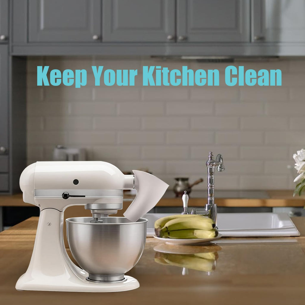 Flour Funnel for KitchenAid Stand Mixers, Compatible with Artisan KSM150 and Bowl Lift Models, Lightweight Baking Accessory, Easy-Pour and Clean Design