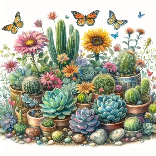 5D Succulent Diamond Painting Kit for Adults – Cactus Art & Decor