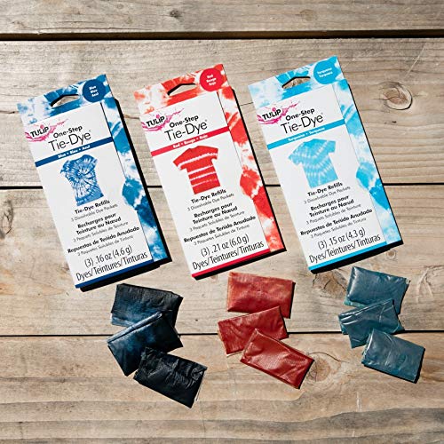 Tulip One-Step Tie-Dye Refill Pack - Turquoise, 3 Dissolvable Packets