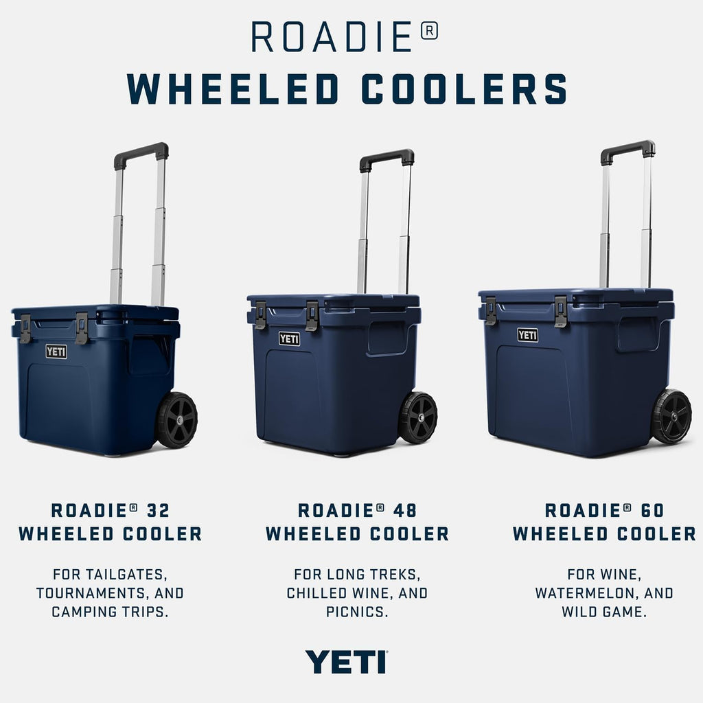 YETI Roadie 32 Cooler - Durable Wheeled Design for Easy Transport | Ideal for Outdoor Adventures