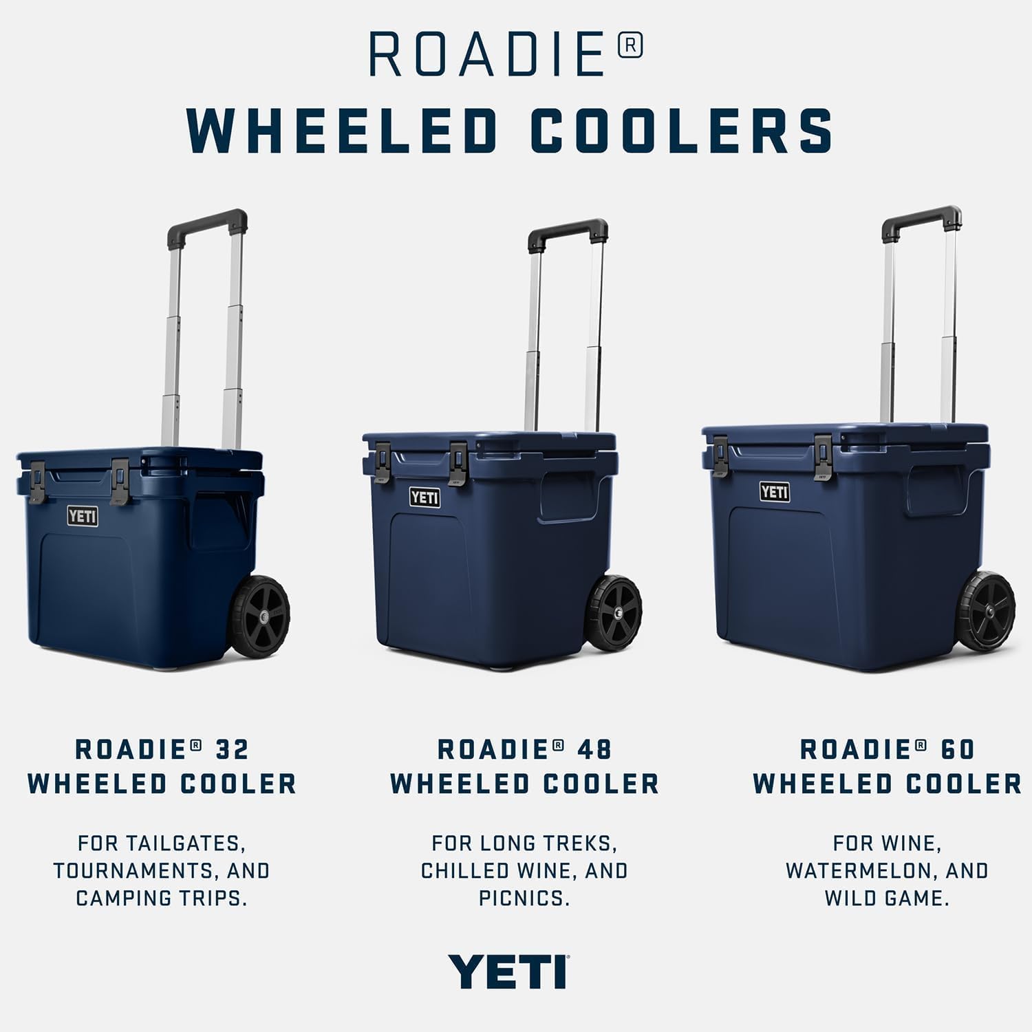 YETI Roadie 32 Cooler - Durable Wheeled Design for Easy Transport | Ideal for Outdoor Adventures