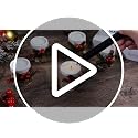 Christmas Wood Tealight Holder & Tea Lights Set - Snowflake White, 24 Pieces