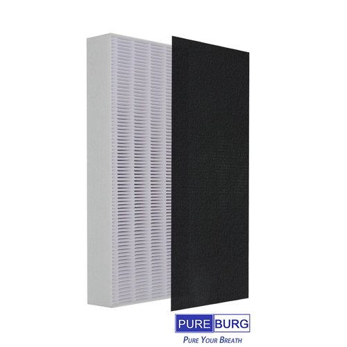 PUREBURG YY200 Replacement Filter Compatible with Lasko LP200 Air Purifier,2-Pack H13 HEPA + 8 x Activated Carbon Pre-Filters Air Clean Dust VOCs Odor