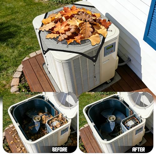 TANG 32" x 32" Breathable Air Conditioner Cover with Bungee Cords