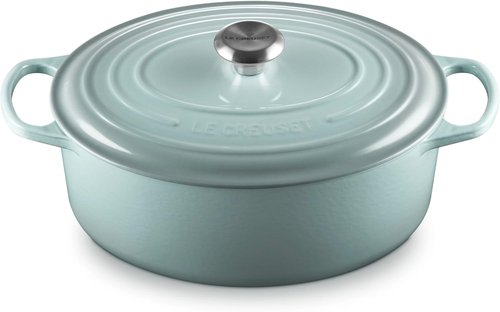Le Creuset Enameled Cast Iron Cookware Set - 9-Piece in Elegant Sea Salt Finish