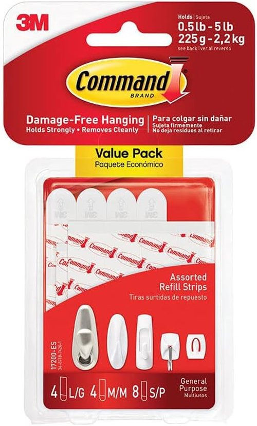 Command™ Adhesive Strips - 17200CL Heavy-Duty Mounting Solution for Easy Home Organization