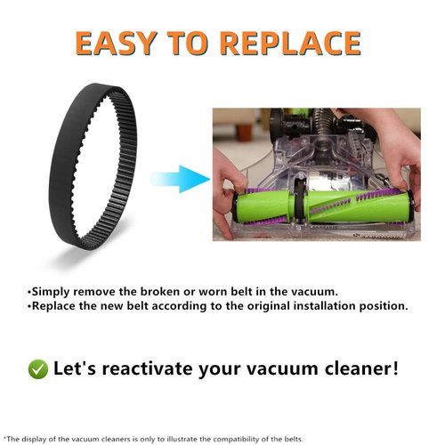 JEDELEOS Replacement Belts for Bissell Pet Hair Eraser Vacuum - Pack of 2, Fits Multiple Models