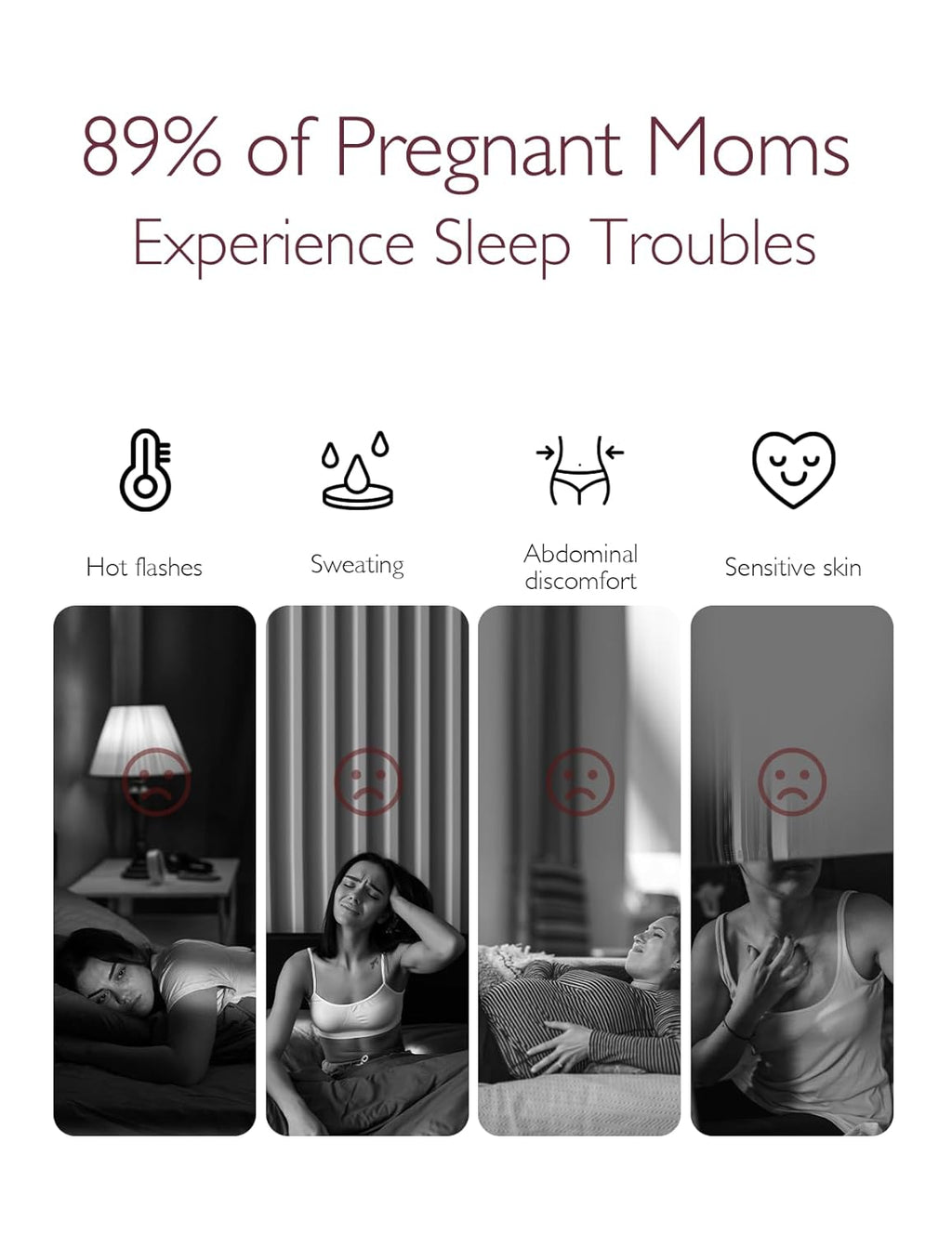 Momcozy Pregnancy Pillow - Cooling Comfort for Hot Sleepers | Comfortable Support for Expecting Moms