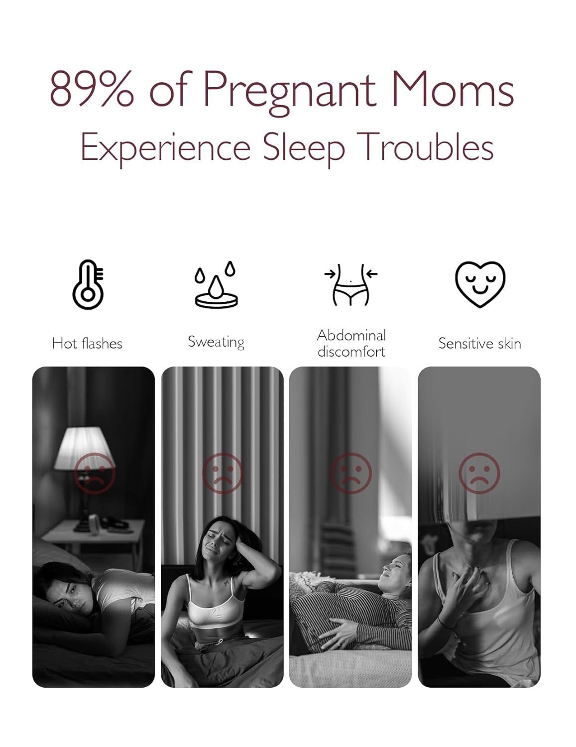 Momcozy Pregnancy Pillow - Cooling Comfort for Hot Sleepers | Comfortable Support for Expecting Moms