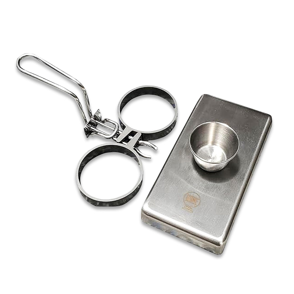 Rattleware Stainless Steel Egg Rings - Commercial-Grade, Even Cooking, Heat-Resistant Handle, Ideal for Frying Eggs - Durable & Trusted by Professional Chefs Worldwide (2 Ring Set)