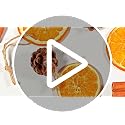 Dried Orange Slices & Pinecones Christmas Ornaments Set with Cinnamon & Hemp Rope