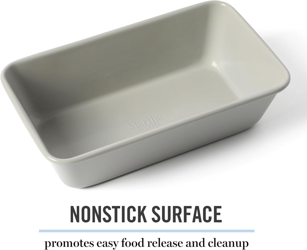 Martha Stewart Gallen 9-Inch Nonstick Loaf Pan - Durable Carbon Steel Bakeware for Even Baking