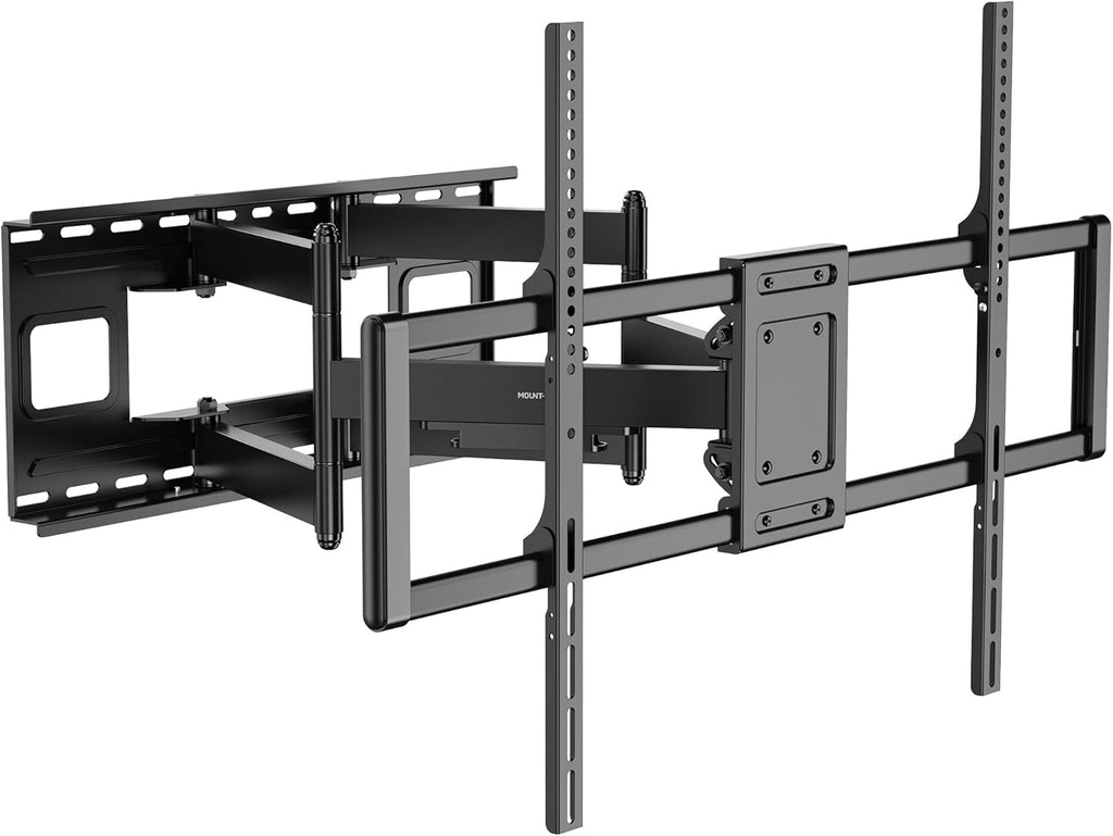 Mount-It! Heavy Duty XXL Full Motion TV Wall Mount - Supports 264lb TVs Up to 100" | Adjustable Swivel & Tilt