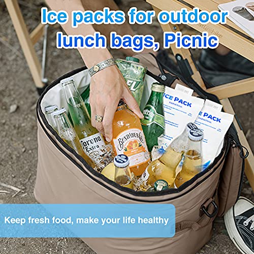 12Pcs Gel Ice Packs for Cooling Vest - Cold Packs for Ice Cooling Safety Vest, Reusable Ice Packs for Injuries Food Preservation