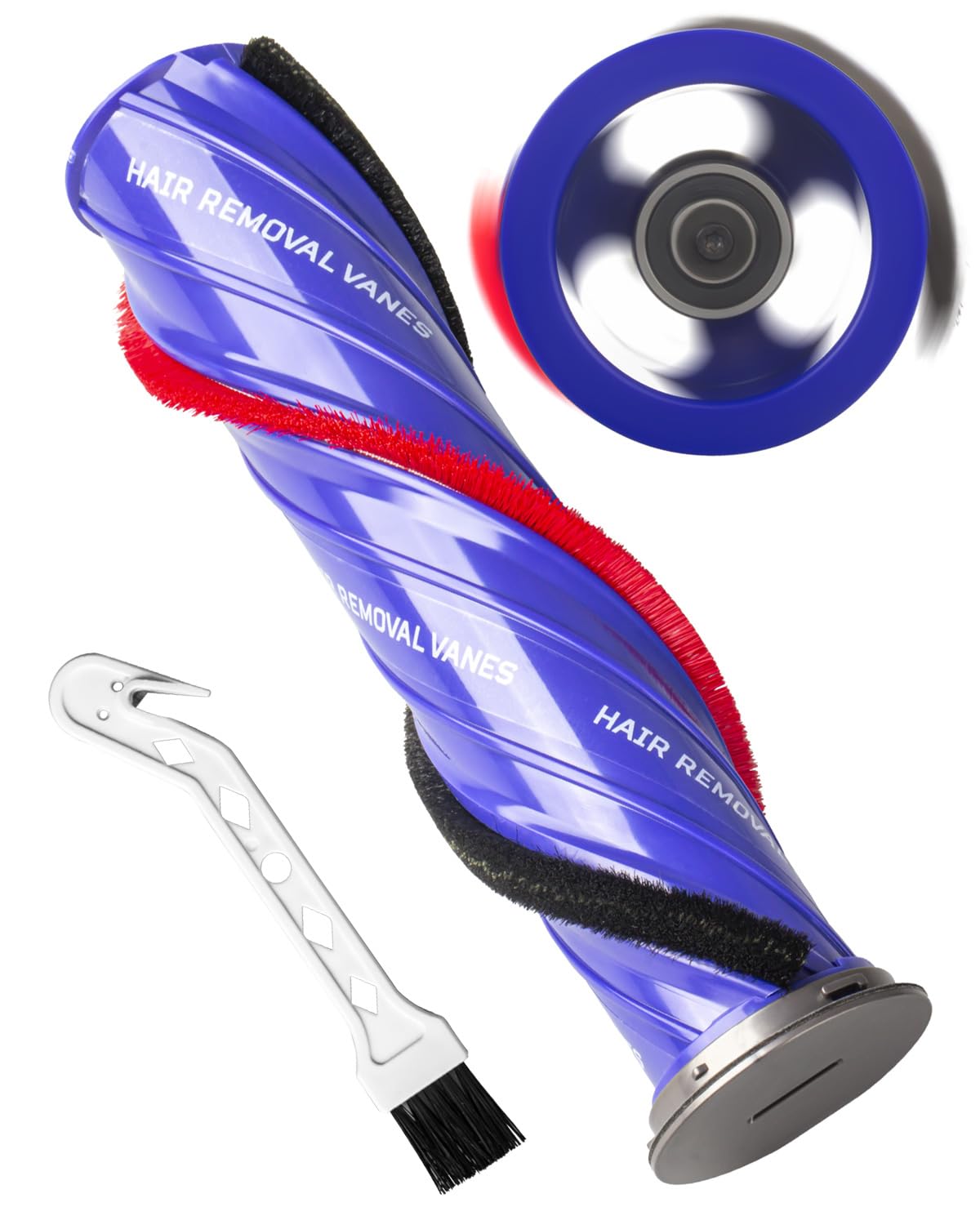 Upgraded Version Anti-Tangle For Dyson Roller Brush Replacement For V10 SV12 SV27 - For Dyson Brush Replacement, Prevent hair tangles, Part Number 968266-02