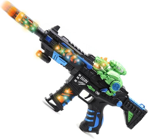 DaoDaoZhu Dinosaur Light-Up Toy Gun - Fun Sound Effects for Kids | Perfect for Halloween & Birthdays (Ages 3-7)