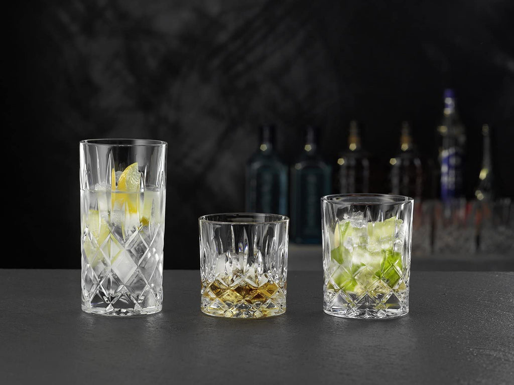 Nachtmann Noblesse Collection Whiskey Glass, Set of 4 Crystal Clear Glasses, 4-Inch Tumbler for Scotch, Cocktail, Liquor, or Bourbon, 10-Ounce, dishwasher safe