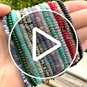 White Turquoise Abacus Disk Beads 4x2mm Gemstone for Jewelry Making