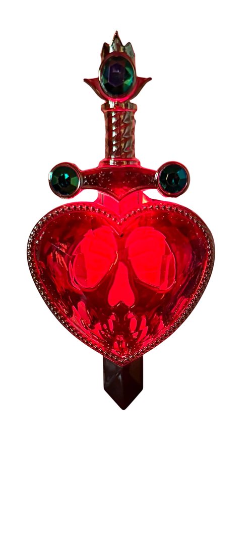Bath and Body Works Evil Queen Red and Gold Pierced Heart Adjustable Wallflowers Scent Control Fragrance Nightlight Plug