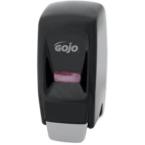 GOJO 800 Series Bag-in-Box Push-Style Lotion Soap Dispenser, Black, for 800 mL Lotion Soap Refills (Pack of 1) - 9033-12