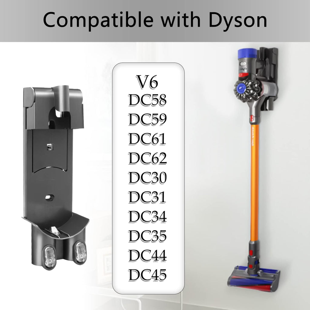 Coodss Docking Station Replacement - Wall Mount Accessories Bracket Compatible with Dyson V6 DC58 DC59 DC61 DC62 DC30 DC31 DC34 DC35 DC44 DC45 Model Vacuums Vacuum Cleaner