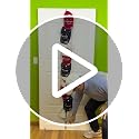 Over-The-Door Hat Organizer with 1 Strap, Holds Up to 20 Caps