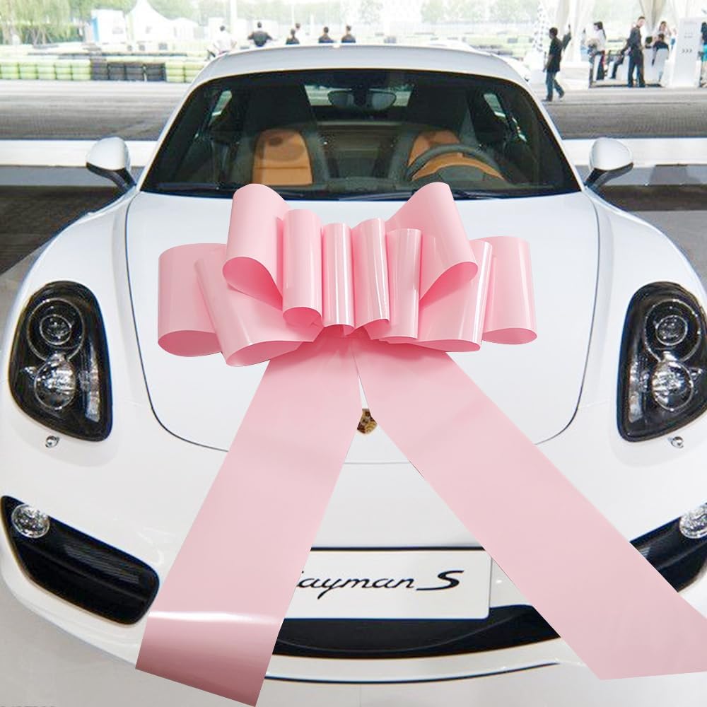 Skiennix 23-Inch Giant Car Bow - Perfect Pink Gift Bow for Weddings, Birthdays & Christmas Decor