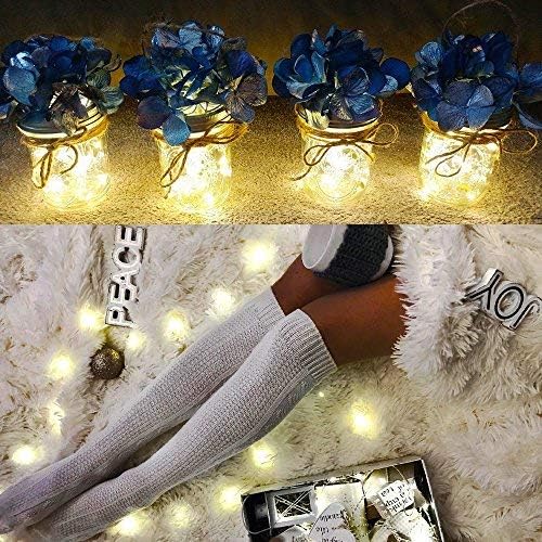 YKB LED Starry String Lights - 6 PCS with 20 Micro LEDs on 3.3FT Copper Wire | Warm White for Holiday Decor
