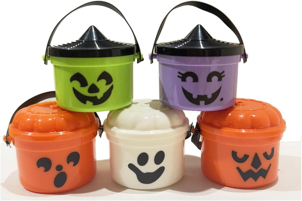 Spooky Mini Boo Bucket Figurines, Mini Halloween Nostalgia Bucket, Halloween Candy Bowl,Trick or Treat