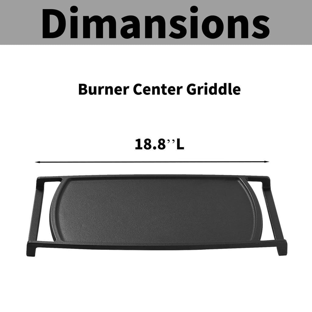 Allstare 316499900 Griddle Replacement for Frigidaire Stove Top Parts Cast Iron Center Griddle Plate 18.8" x 9.3'' BGGF3042KFC FGGF3054MFC Frigidaire Gas Range Parts Flat Top Pan 1 Pack