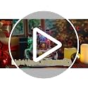 Bdor Christmas Village House with Animated Train & Santa Scene - LED Lights