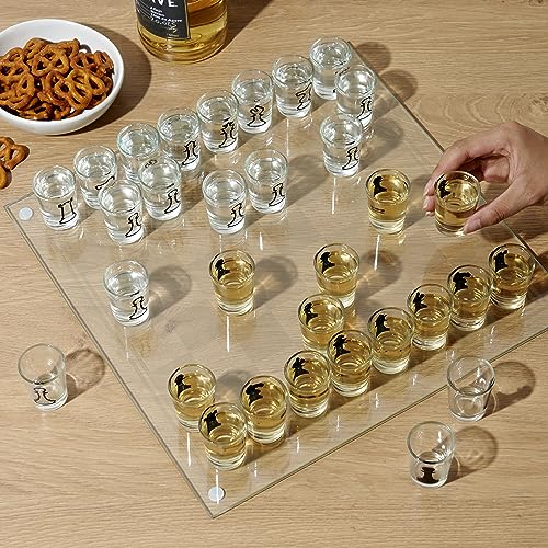 Chess Shot Glasses Set - Drinking Game & Gift for Men & Women - Variation of This Listing