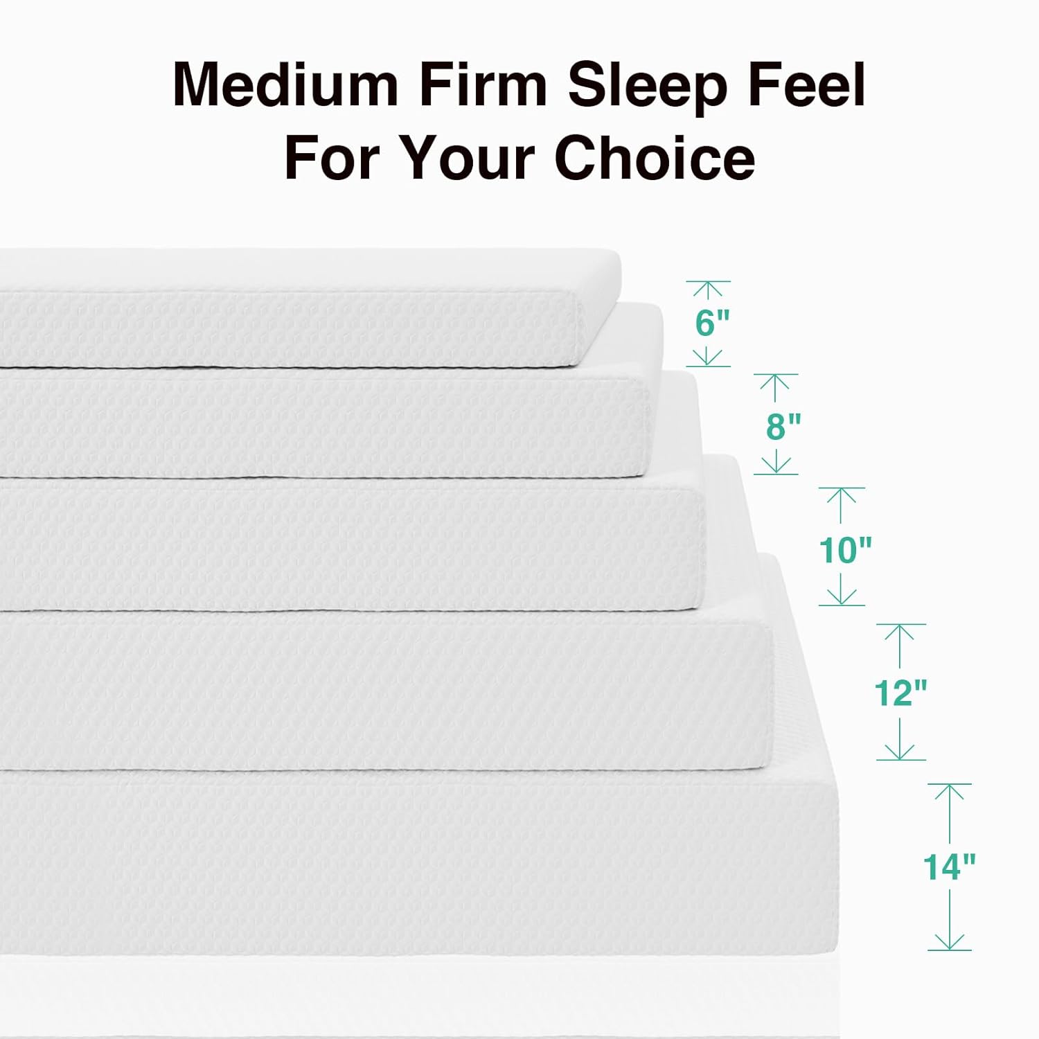 Novilla 10 Inch Full Mattress - Memory Foam with Breathable Comfort Layer & High-Density Support for Pressure Relief