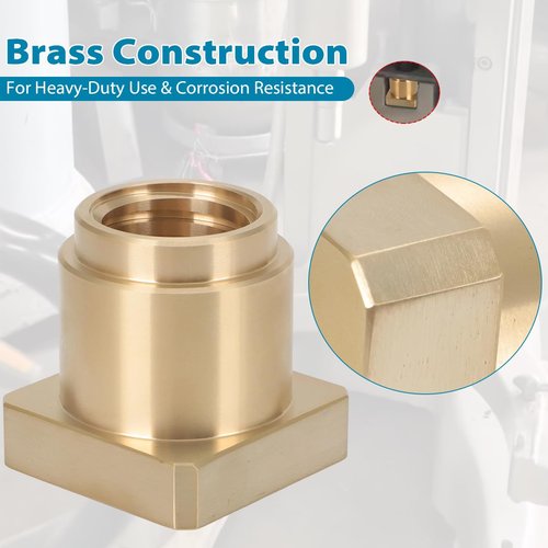 Lift Nut for Hobart Mixer 80 Quart M802 140 Quart V1401 Mixing Bowl, Replace for #00-068322, Brass