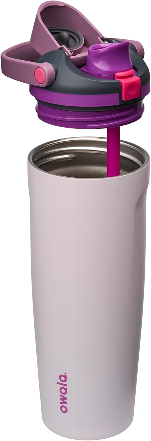 Owala FreeSip Sway 30oz Insulated Stainless Steel Water Bottle - Two-Way Spout & Built-In Straw, BPA Free