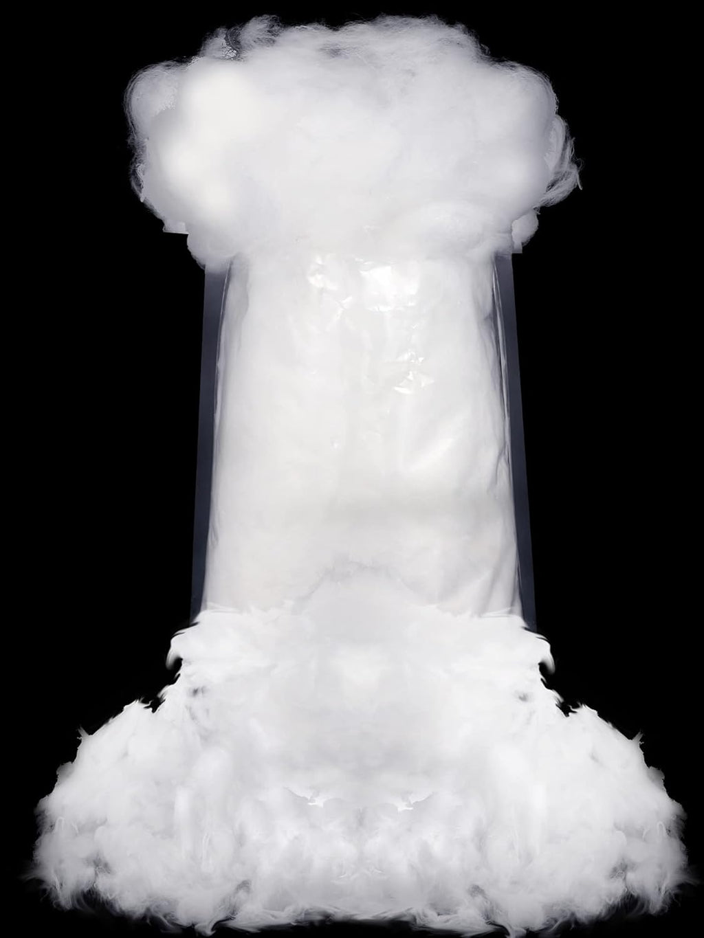 Riakrum Fake Snow Decor - Fluffy Artificial Snow Cotton for Indoor Winter Mantle Decoration | 60g