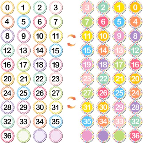 Ceiba Tree 40-Piece Magnetic Number Set - Colorful Double-Sided Magnets