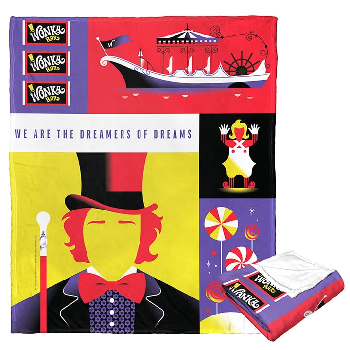 Northwest Warner Bros 100th Celebration Silk Touch Throw Blanket, 50" x 60", Dreamer of Dreams