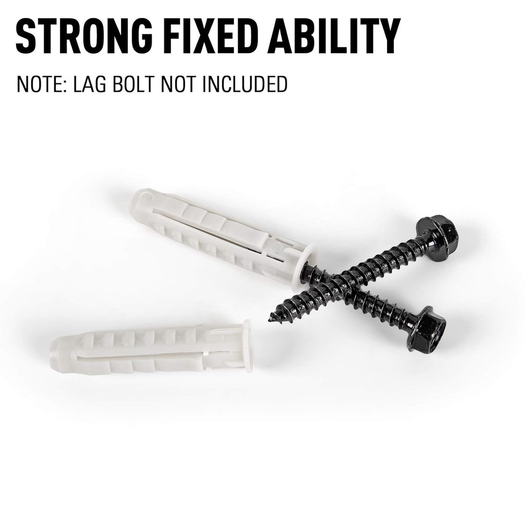 Mounting Dream Concrete Wall Anchors - 10X50mm Plastic Anchor Bolts for TV Wall Mounts | 6pcs White