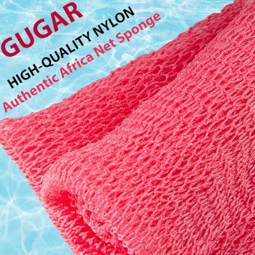 GUGAR Authentic African Exfoliating Net Sponge Body Scrubber