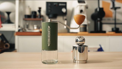 CafeSing COD Ball-Grip and Container, All Stainless Steel, Fits Comandante C40 MK3 MK4 C60 Hand Grinder