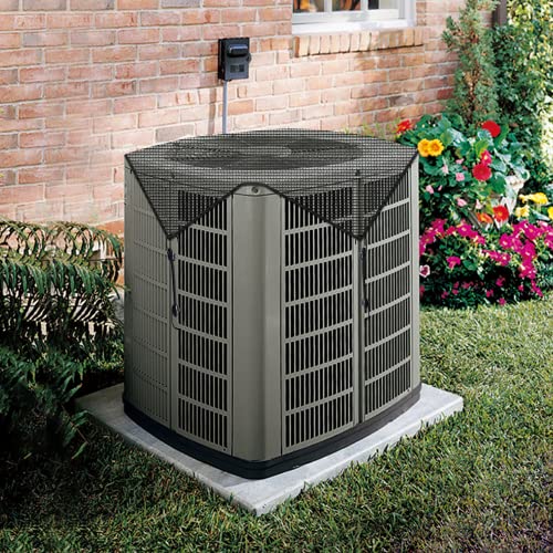 SunnyRoyal 32" x 32" Mesh Vinyl AC Cover for Outdoor Central Air Conditioners