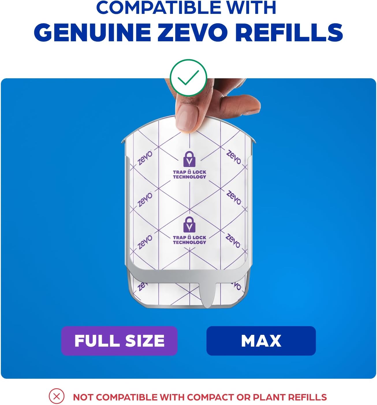 Zevo Flying Insect Trap - Indoor Bug Catcher with 3 Refill Cartridges | UV Light Technology for Flies & Gnats