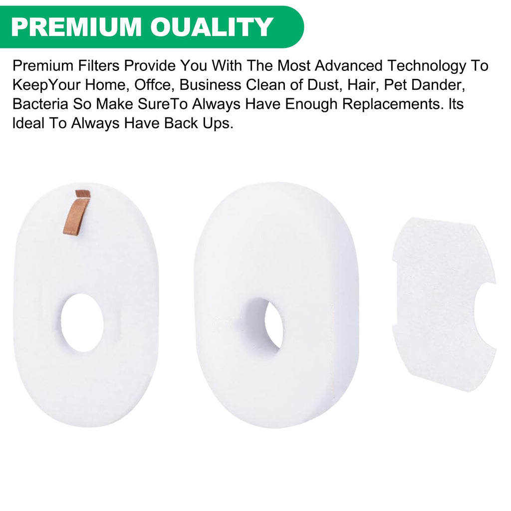 Wolipury 6 Pack Filters Replacement Set for Shark Rocket CS100, CS110, HV290, HV292, HV300, HV300C, HV300W, HV300WC, HV301, HV301C, HV301Q, HV302, HV302Q, HV303, HV305, HV307QB, HV308Q, HV310, UV450