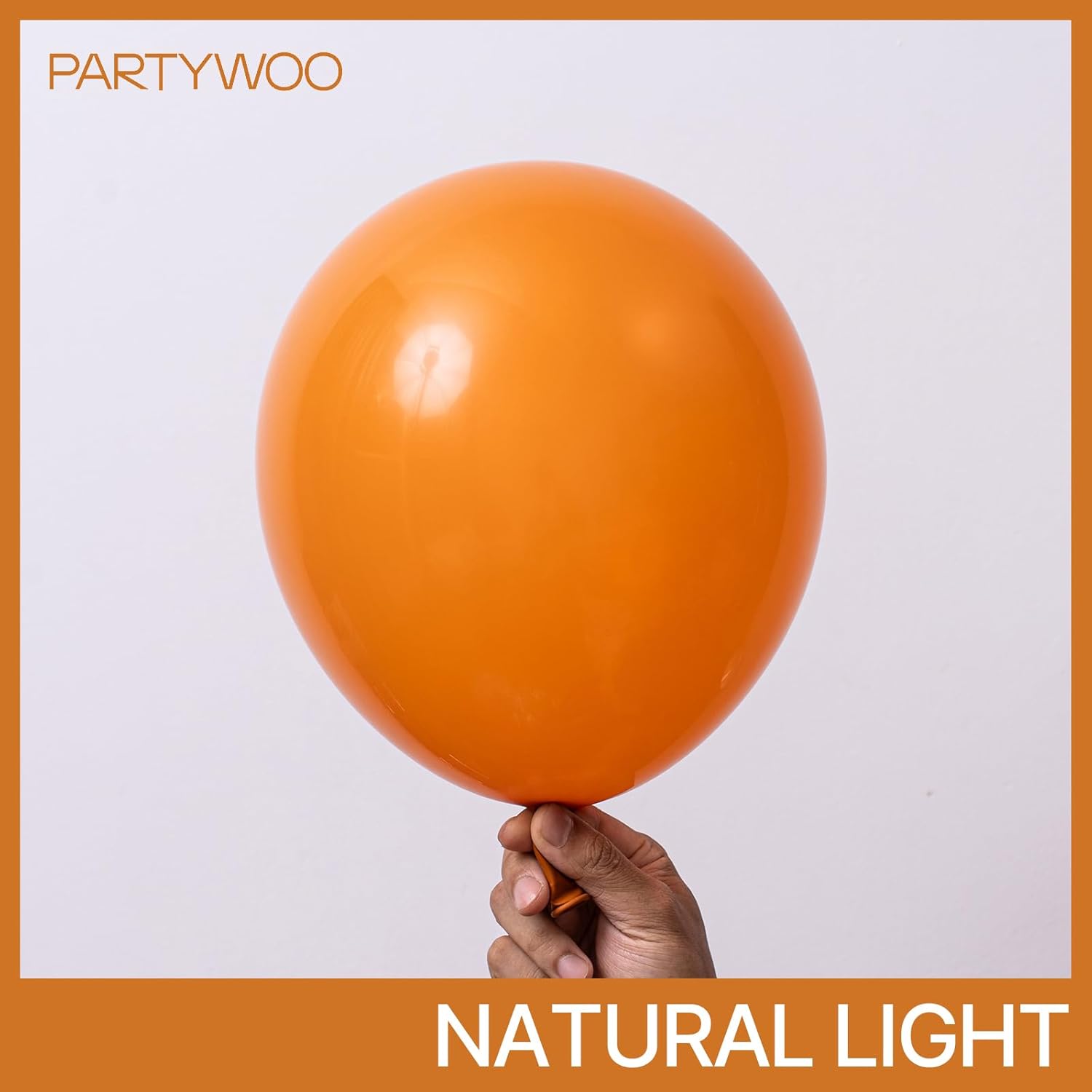 PartyWoo Burnt Orange Balloons - 100pcs 12 Inch Terracotta Rust Fall Decor for Weddings & Events